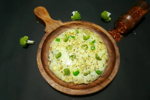 Jain Broccoli Mushroom Pizza [7 Inches]