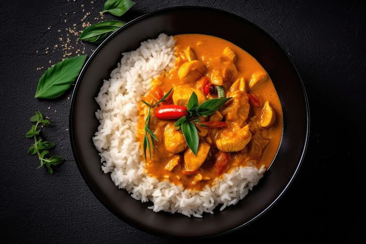 Cook a delicious coconut chicken curry.