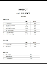 Hotpot Cafe And Resto menu 4