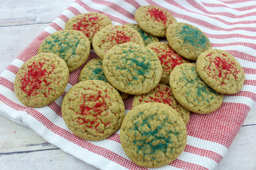 A plate of chewy gingerbread cookies.