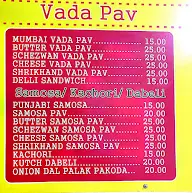 Mumbai Vadapavvala menu 1