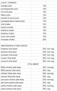 Salads & Smoothies menu 3