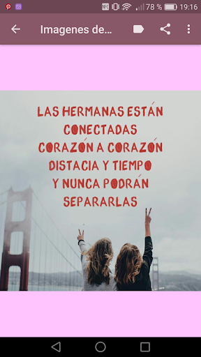 Imagenes de Hermanas con Frases Bonitas
