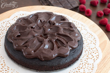 Crazy Cake with Chocolate Ganache
