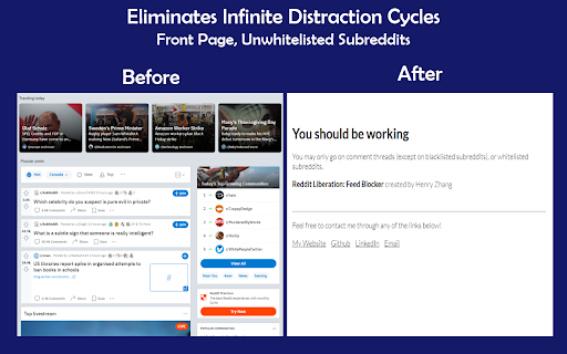 Reddit Liberation: Feed Blocker