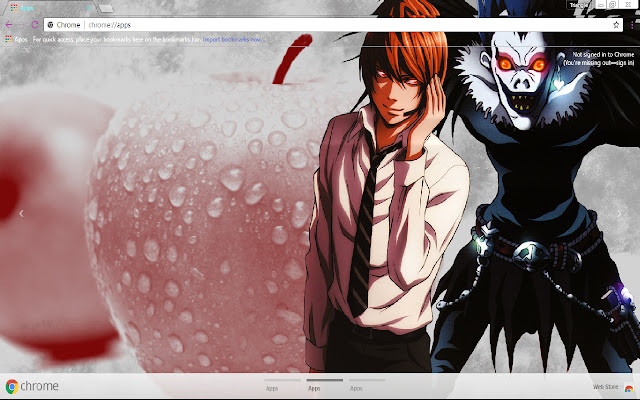 Death Note  1366x768 chrome extension