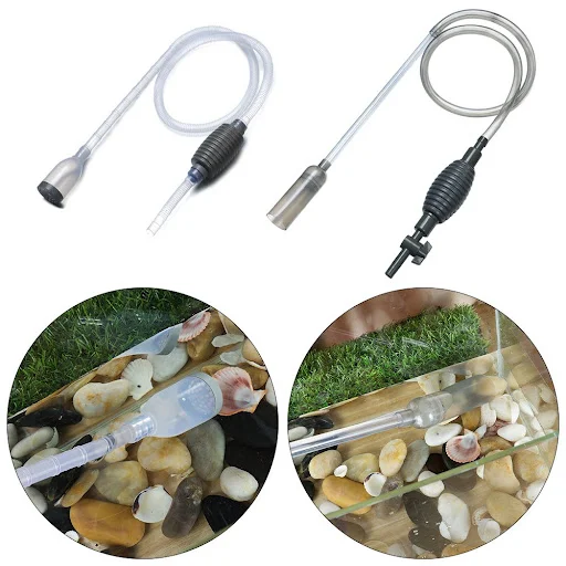 Cleaning Accessories Handheld With Filter Aquarium Cleaner Water Changer Pump Fish Tank Water Changer Siphon Hose