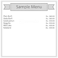 Taneja Sweets menu 1