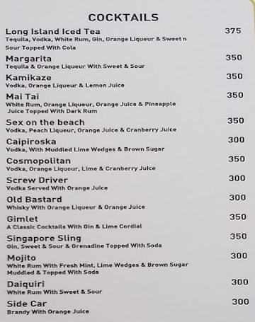 Atithi Restaurant menu 