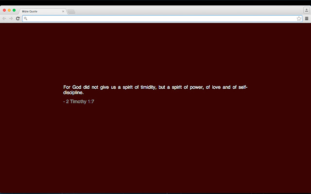 Bible Quote Tab chrome extension