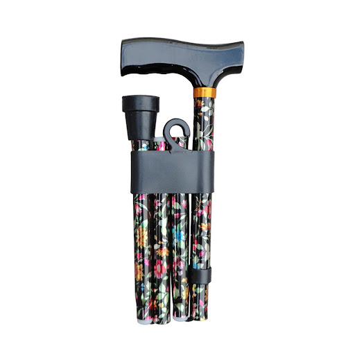Title 3, Aluminum Alloy Four Section Wooden Handle Foldi...