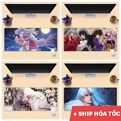 Tấm Lót Chuột Và Bàn Phím In Hình Inuyasha Cỡ Lớn 80X30Cm, 90X40Cm