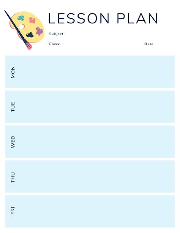 Painted Plan - Planner template