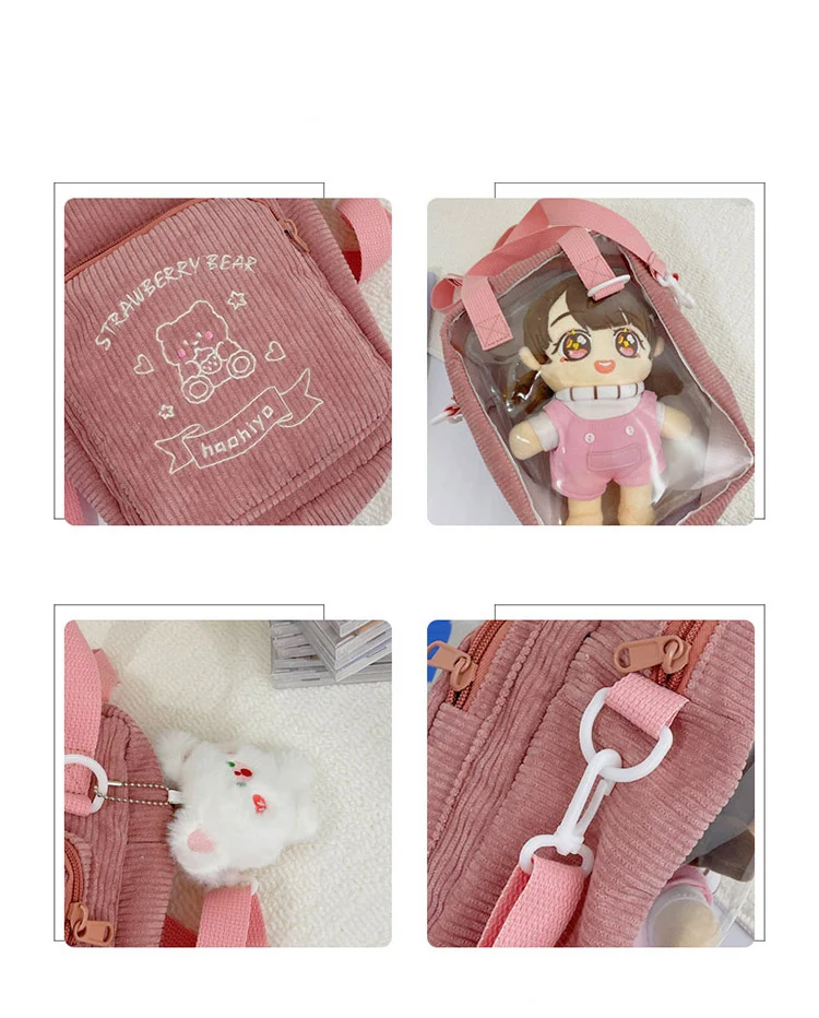 Title 7, Soft Girl Cute Corduroy Hand Shoulder Bag
