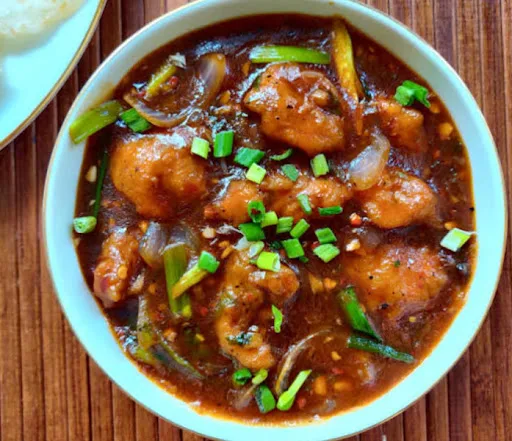 Chicken In Schezwan Sauce Gravy