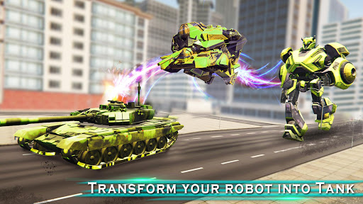 Robot Tank Transformation: Flying Robot Shooting screenshots 16