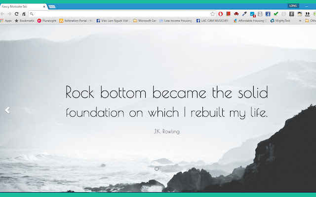 Fancy Motivation Tab chrome extension