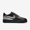 air force 1 ‘07 lv8 black / black / metallic silver