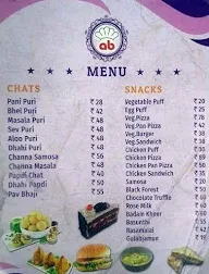 Ajantha Bakery menu 1