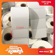 Decal Tem In Dán Lên Cốc Trà Chanh, Trà Sữa 52X33Mm Cuộn 30M