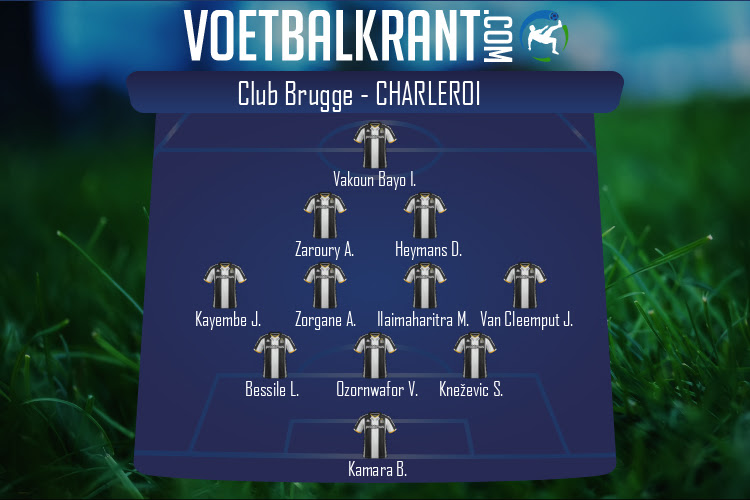 Opstelling Charleroi | Club Brugge - Charleroi (13/02/2022)