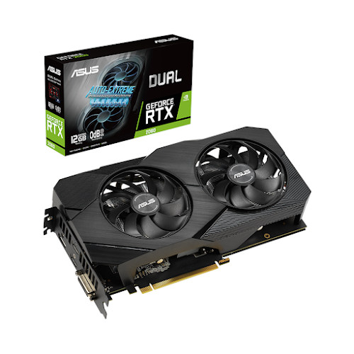 Card màn hình ASUS DUAL-RTX2060-12G-EVO 12GB GDDR6 (90YV0CH6-M0NA00)