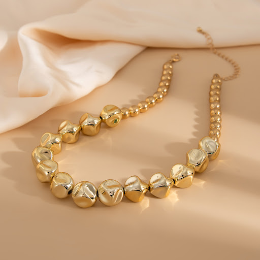 Title 11, Fashion Irregular CCB Necklace Suit Geometric E...