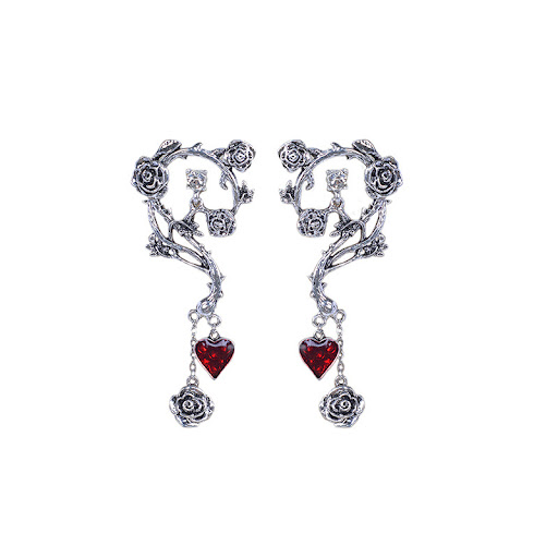 Title 5, Halloween Red Peach Heart Drop Earrings – Festi...