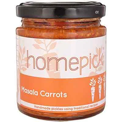 Homepick Masala Carrot Pickle Jar 250 Gm