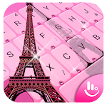 Cover Image of Tải xuống Pink Girl Eiffel Tower Keyboard Theme 6.6.5.2019 APK