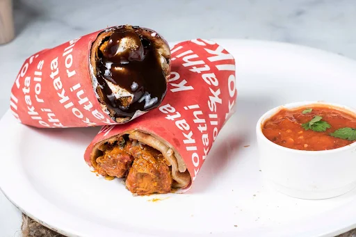 BBQ Chicken Kathi Roll