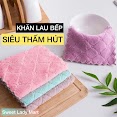 Khăn Lau Bếp 2 Mặt Đa Năng Dày Dặn Siêu Thấm - Lau Bát Đĩa, Bàn Ghế