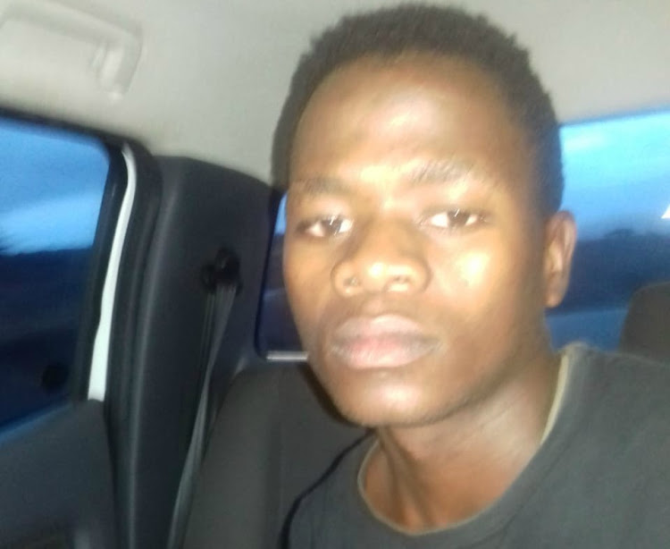 Mfanelo Jabulani Mathe,19, after he was rearrested on April 1 2019. He was one of five awaiting-trial prisoners who escaped from police custody while being transported to court on March 26 2019.