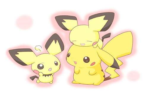 Pikachu and Pichu