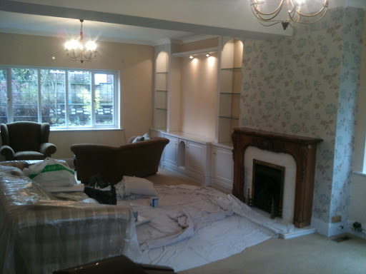 painting and new wallpaper
