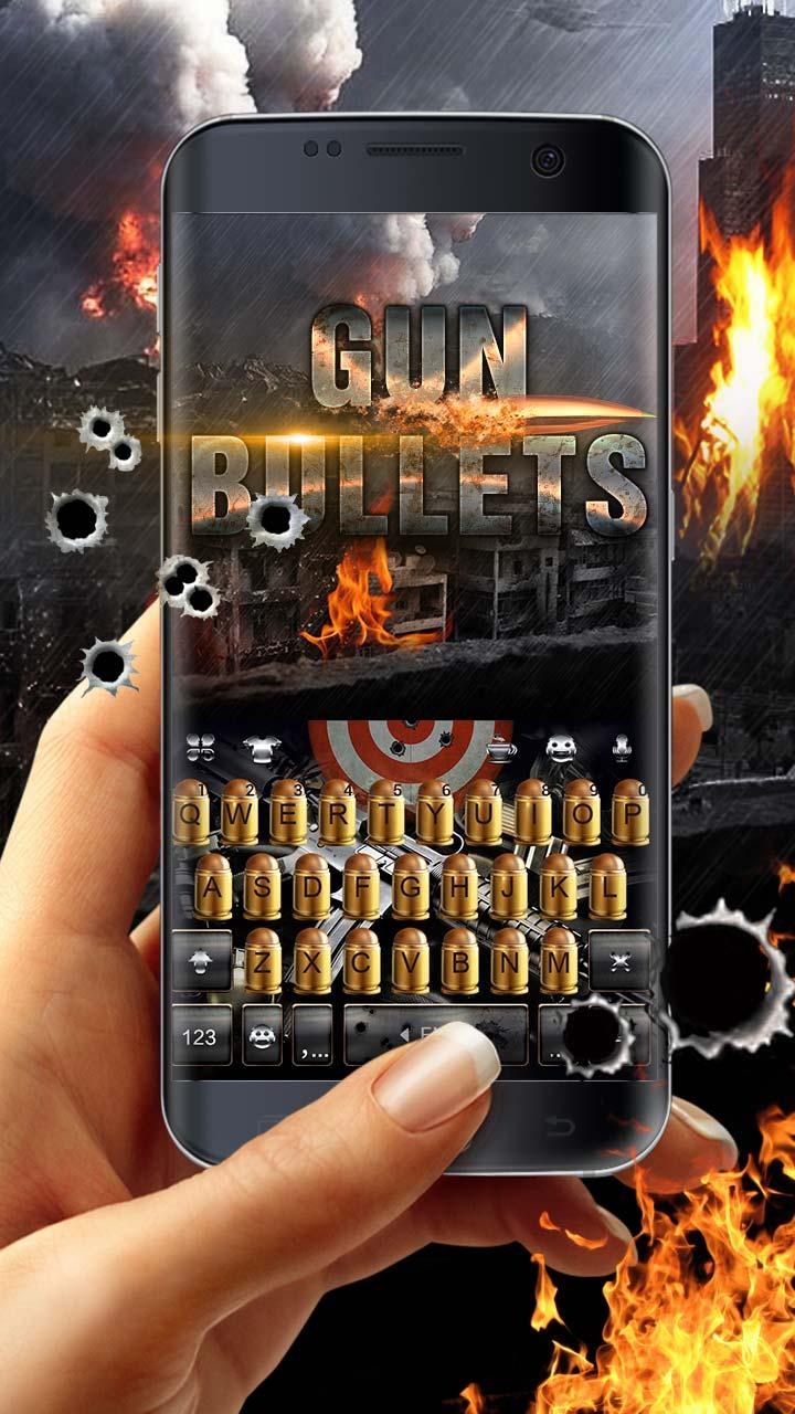 Power Guns Keyboard Theme Screen 1