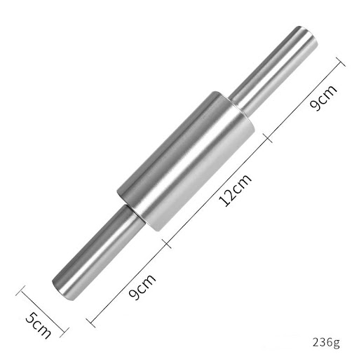 Title 1, Stainless steel non-stick rolling pin for effor...