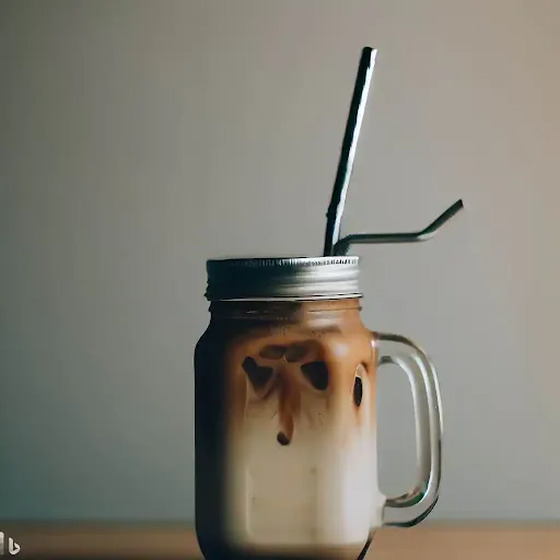 Coffee Cold Tea Latte [450 Ml, Mason Jar]