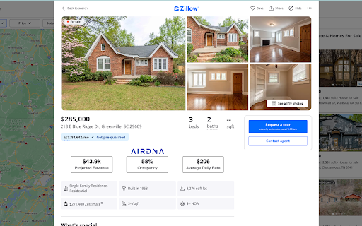 Revnest Dashboard for Zillow