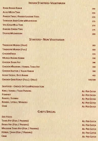 Vista Inn menu 2