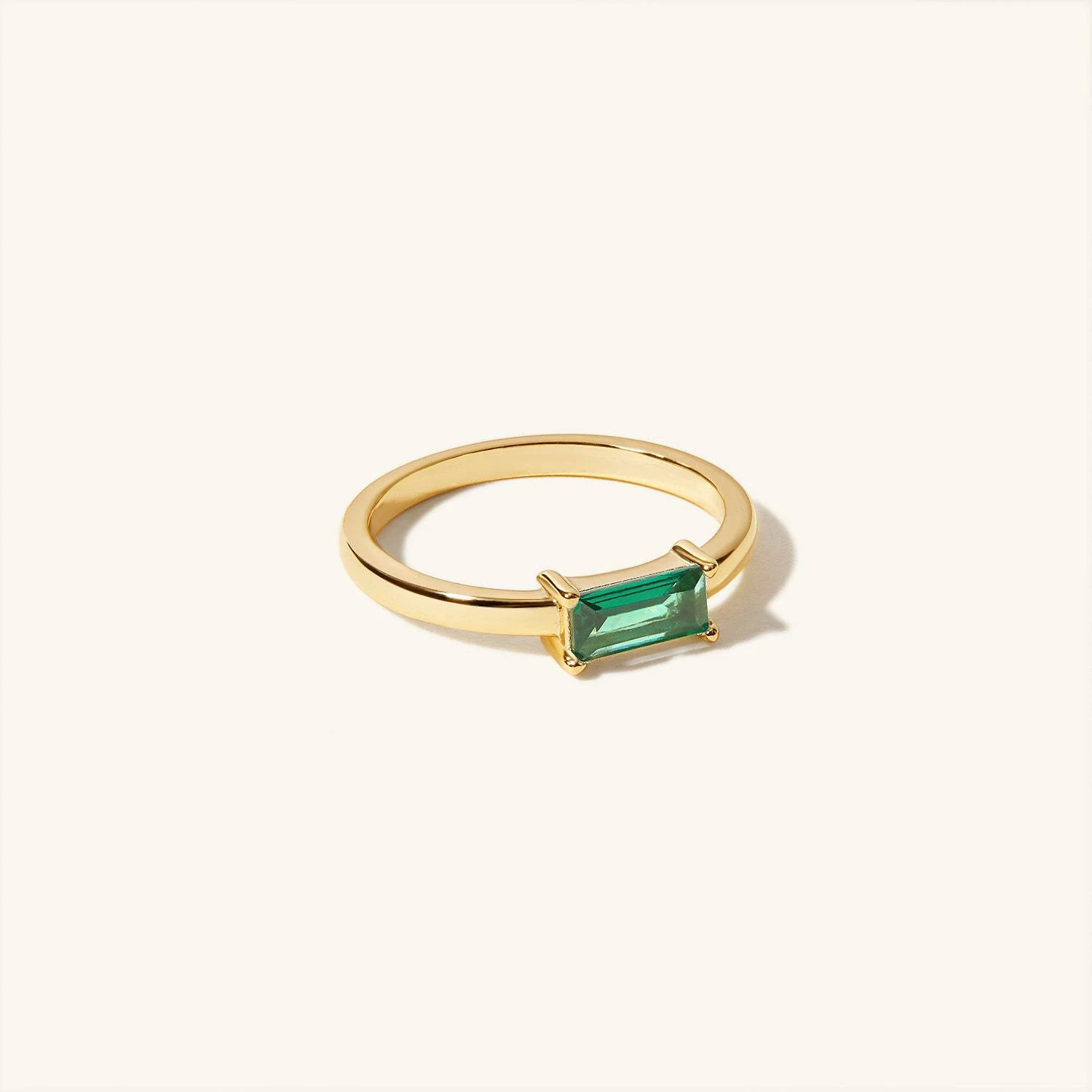 Title 2, Bague Carrée en Diamant Pierre de Naissance Ava...