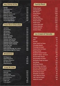 HMR Restaurant menu 1