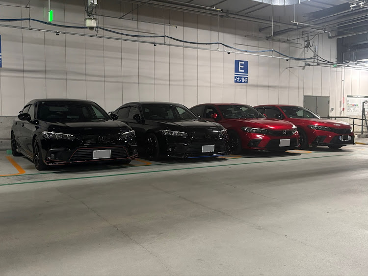 シビックのRSR車高調・スプーンダウンサス・タナベダウンサス・自由研究発表会😁に関するカスタム事例の投稿画像1枚目