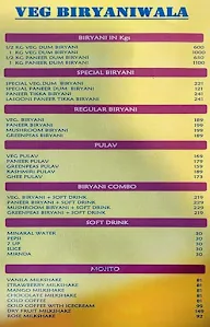 The Veg Biryaniwala menu 1