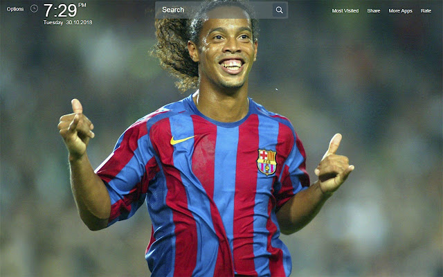 Ronaldinho Wallpapers Theme New Tab