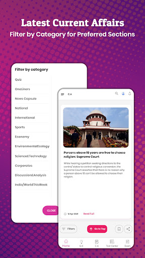 Screenshot Current Affairs & GK App 2024