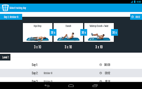 Runtastic Six Pack Abs Workout & AbTrainer Screenshot