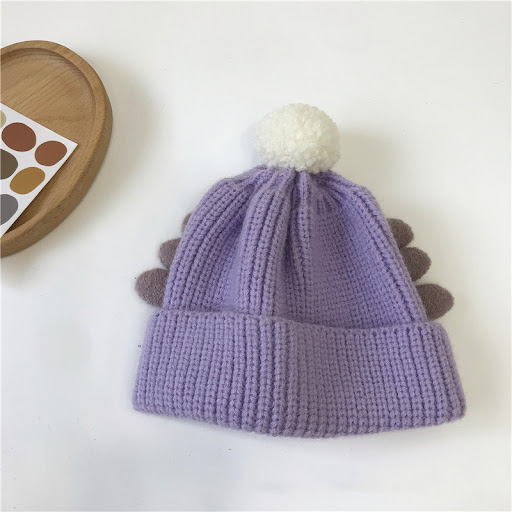Title 3, Childrens angel wing woolen ball cap, warm and...