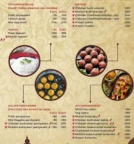 Chettinad Tiffun menu 1