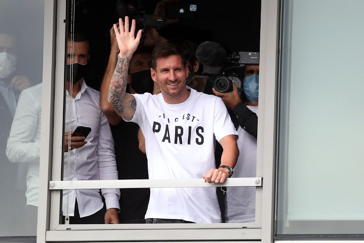Lionel Messi arrives in Paris to join Paris St Germain. Picture: REUTERS/YVES HERMAN